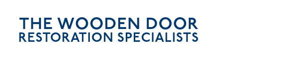 Wooden Door Restoration Specialists logo written
